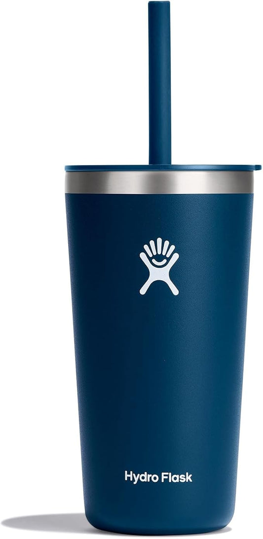 Hydro Flask Travel Tumbler Stainless Steel Vacuum Insulated Tumbler with Lid and Straw for Cold Water and Drinks for Sports, School, Work, Car, Travel, Weekends