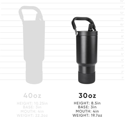 Simple Modern Trek Pivot | 30oz Flip Straw Tumbler with Handle | Water Bottle & Boot | Interchangeable Straw & Chug Lids | Insulated Stainless Steel Jug | Gym Sports Outdoors | Supersonic Blue