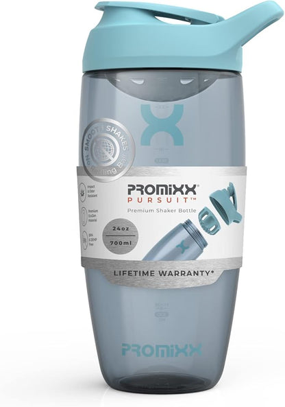 Promixx PURSUIT Protein Shaker Bottle – Premium Sports Blender Bottles for Protein Mixes and Supplement Shakes – Easy Clean, Durable Protein Shaker Cup