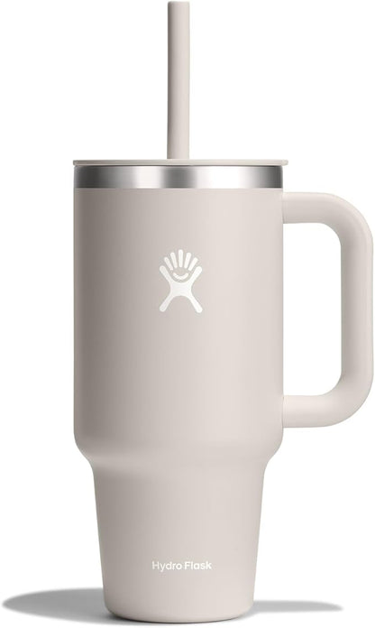 Hydro Flask Travel Tumbler Stainless Steel Vacuum Insulated Tumbler with Lid and Straw for Cold Water and Drinks for Sports, School, Work, Car, Travel, Weekends