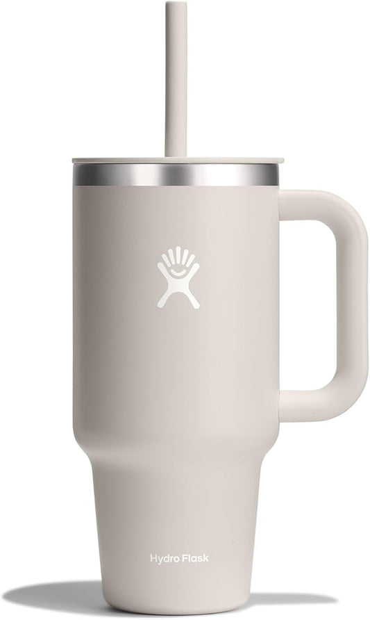 Hydro Flask Travel Tumbler Stainless Steel Vacuum Insulated Tumbler with Lid and Straw for Cold Water and Drinks for Sports, School, Work, Car, Travel, Weekends