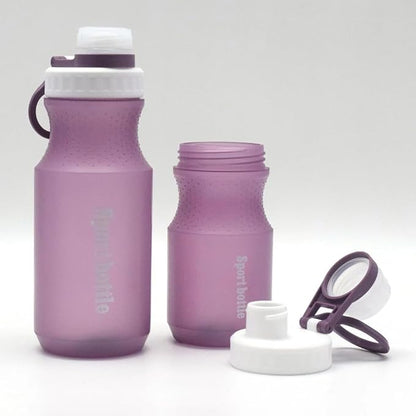 Kids Water Bottle， Sports Water Bottle, Plastic Water Bottle,BPA-Free,Leak-Proof, Reusable Water Bottle for School, Outdoor,Gym, Running, Hiking (Purple (20 OZ))