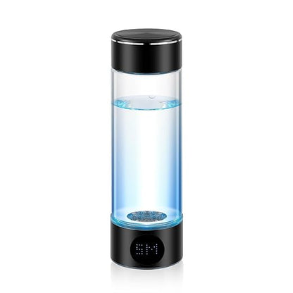 Hydrogen Water Bottle,Rechargeable Hydrogen Water Generator with 5Min Quick Electrolysis,Portable Hydrogen Water Ionizer Machine (Black)