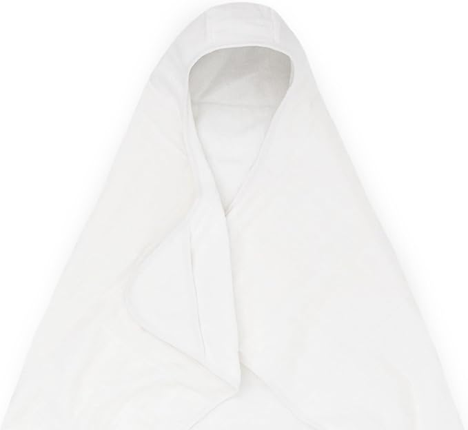 Little Unicorn Cotton Muslin & Terry Hooded Towel, Larger Size 1-6 Years, White