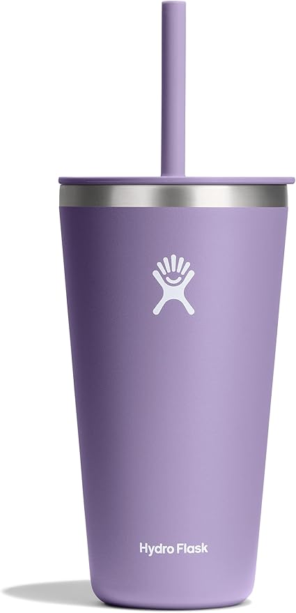 Hydro Flask Travel Tumbler Stainless Steel Vacuum Insulated Tumbler with Lid and Straw for Cold Water and Drinks for Sports, School, Work, Car, Travel, Weekends