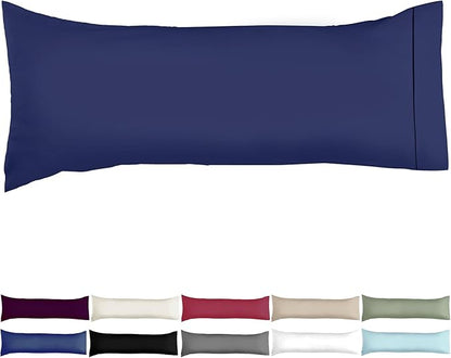 Soft Body Pillow Covers Pillowcases 60 x 21 Inch, WINKAURA Extra Large Pillow Cover for Bed Fits 54x20 Pillow, Envelope Closure, Stylish Wrinkle and Stain Resistant,Navy