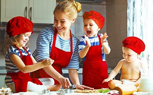 Kids Cooking Baking Gift Set with Recipe Cooking Supplies Cards - Junior Aprons Chef Hat for Girls & Boys - Real Accessories & Utensils for the Curious Child