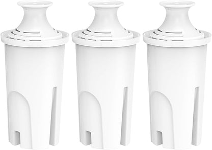 Replacement Filters for All Brita® Pitchers and Dispensers, Fits Brita® Classic OB03, Mavea® 107007, and More, NSF/ANSI 42 Certified, Last Up to 2 Months or 40 Gallons (Pack of 3)