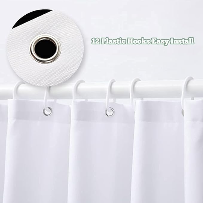 MESHELLY Green Christian Shower Curtain 60Wx72H Inspirational Shower Curtain Rustic Eucalyptus Bible Verses Quotes Bathroom Curtain for Women Scriptures Leaves Bathroom Decor Fabric with 12 Hooks