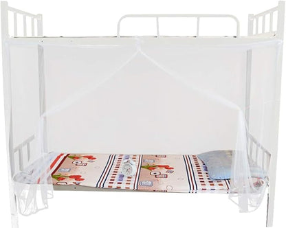 Mosquito Net for Bed Canopy,4 Corner Post Bed Canopy Mosquito Net Twin Full Queen Size Netting White Camping Screen House (Twin)