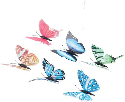 12Pcs Glow in The Dark Butterfly Wall Decals Stickers,Colorful Luminous Removable Butterfly Stickers DIY Art Crafts Decor for Kids Girls Bedroom Decor
