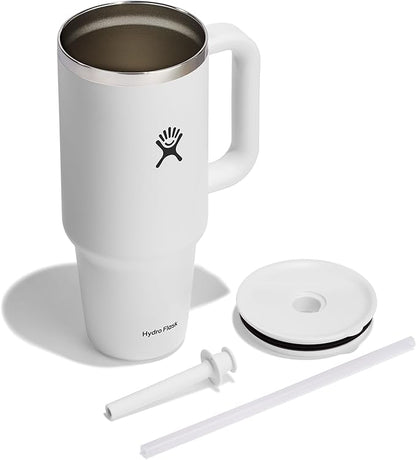 Hydro Flask Travel Tumbler Stainless Steel Vacuum Insulated Tumbler with Lid and Straw for Cold Water and Drinks for Sports, School, Work, Car, Travel, Weekends