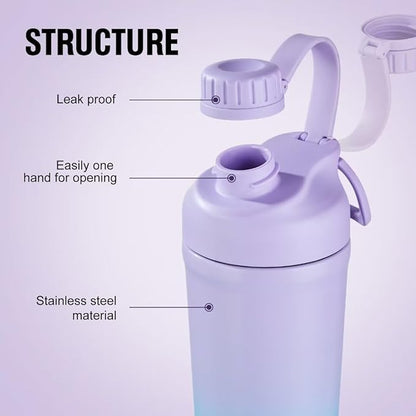Stainless Steel Shaker Bottle for Protein Mixes,Shaker Cups for Protein Shakes,Ice Shaker Bottle with Storage 28 Ounce