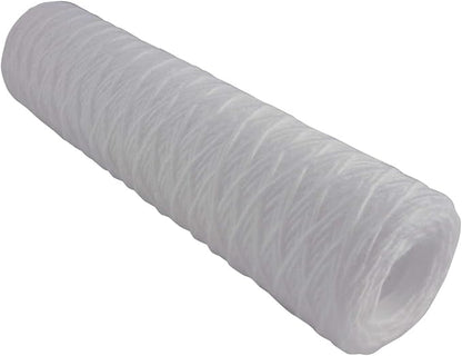 Tier1 5 Micron 10 Inch x 2.5 Inch | 6-Pack String Wound Polypropylene Whole House Sediment Water Filter Replacement Cartridge | Compatible with OmniFilter RS2-SS, Pentek WP-5, WHCF-WHSW