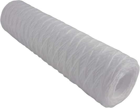 Tier1 5 Micron 10 Inch x 2.5 Inch | 6-Pack String Wound Polypropylene Whole House Sediment Water Filter Replacement Cartridge | Compatible with OmniFilter RS2-SS, Pentek WP-5, WHCF-WHSW