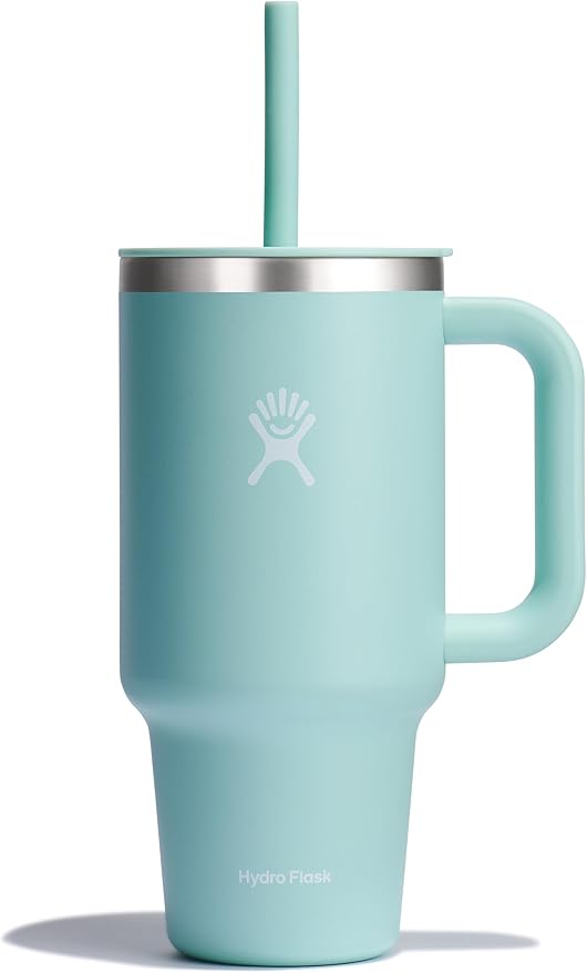 Hydro Flask Travel Tumbler Stainless Steel Vacuum Insulated Tumbler with Lid and Straw for Cold Water and Drinks for Sports, School, Work, Car, Travel, Weekends