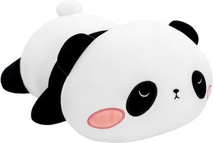 SQEQE Weighted Panda Plush, Weighted Panda Stuffed Animal for Anxiety, Cute Panda Plushies Soft Panda Bear Pillow Toy Gift for Kids Adults 9.8 Inch, 0.8 lbs