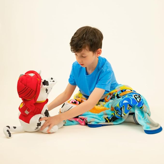 Paw Patrol Marshall Kids Bedding Super Soft Plush Cuddle Pillow Buddy, One Size, (Official) Nickelodeon Product By Franco