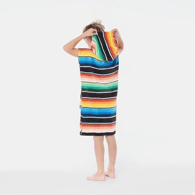 Slowtide Joaquin Changing Beach Poncho | Ultra Soft & Absorbent | Internal Access Dual Pockets