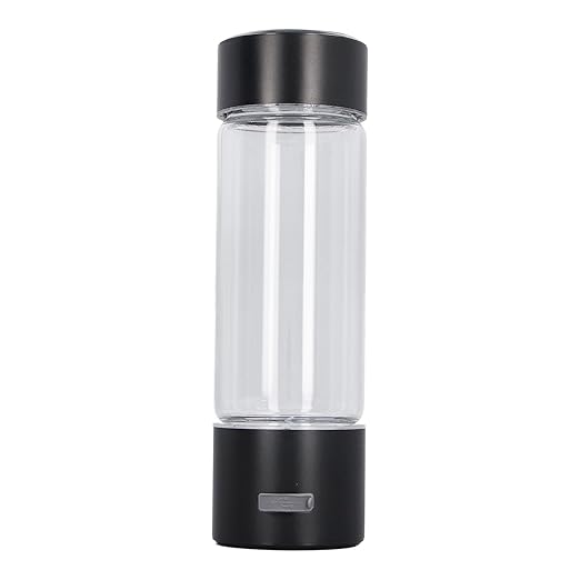 Hydrogen Water Bottle, USB Portable Hydrogen Water Bottle Generator, 3Min Quick Electrolysis, Water Ionizer Machine with Nasal Hose, for Daily Drink