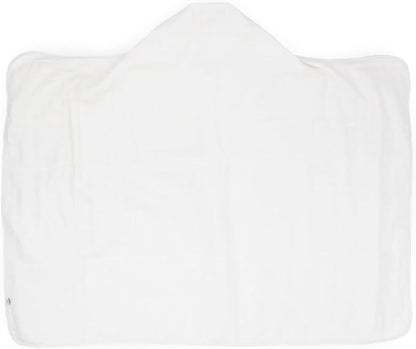 Little Unicorn Cotton Muslin & Terry Hooded Towel, Larger Size 1-6 Years, White