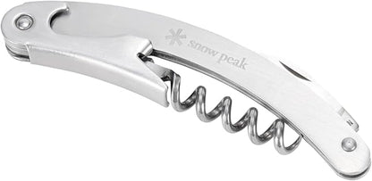 Snow Peak Stainless Steel Sommelier Knife, Wine Corkscrew