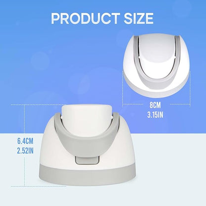 Replacement Lid for Owala Freesip, One Button Water Bottle Top Lid Compatible with Owala Cup 16oz 24oz 32oz 40oz, BPA-Free Replacement Accessories for Owala Free Sip (Ash White)