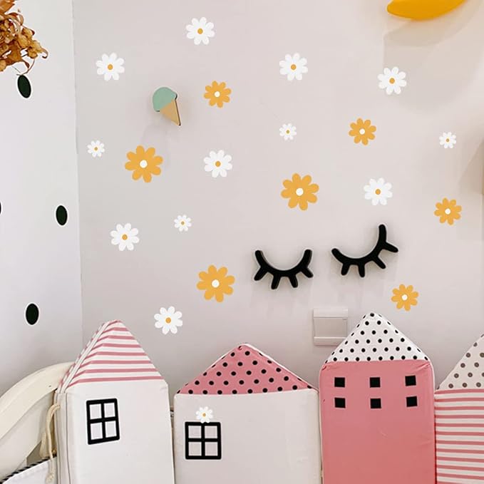 Dahlia Flower Wall Stickers for Living Room, Bedroom, Dining Room, Kitchen, Bathroom, Kids Room, Nursery