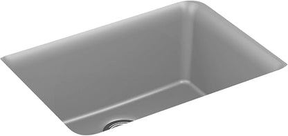 KOHLER K-28001-CM4 Cairn Sink, 24 in, Matte Grey