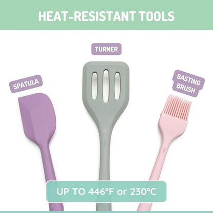 melii 5 Piece Real Mini Baking Tool Set, Cooking Tools for Kids