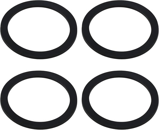 ECSiNG 4PCS 90mm Shower Tray Base Trap Waste Spare Rubber Waste Seal 105mm x 85mm x 4mm Spare Rubber Washer for Bathroom Shower Tray Waste O Ring