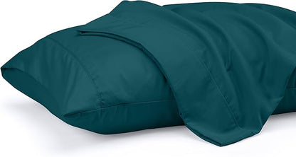 Utopia Bedding Queen Pillow Cases - 2 Pack - Envelope Closure - Soft Brushed Microfiber Fabric - Shrinkage and Fade Resistant Pillow Covers 20 X 30 Inches (Queen, Teal)