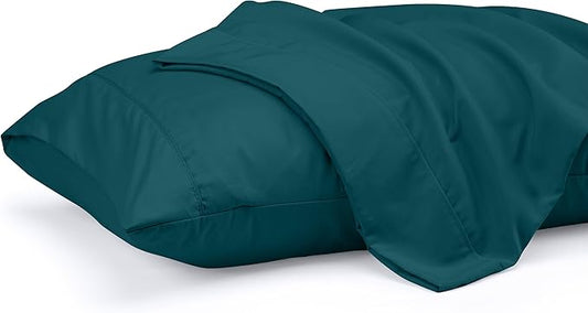 Utopia Bedding Queen Pillow Cases - 2 Pack - Envelope Closure - Soft Brushed Microfiber Fabric - Shrinkage and Fade Resistant Pillow Covers 20 X 30 Inches (Queen, Teal)