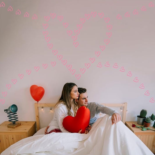 Heart Wall Decals Kids Room Wall Art Removable Stickers Girl Nursery Decor