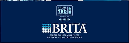 Brita Faucet Mount System Replacement Filter, Reduces 99% of Lead, Made Without BPA, Chrome, 3 Count