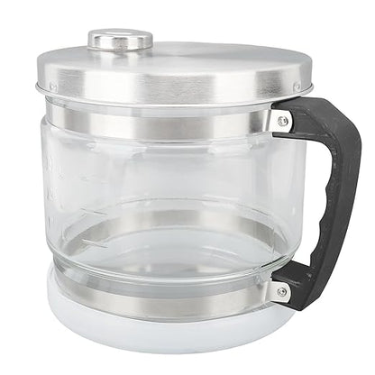 Water Glass Carafe for Distiller, 4L Distiller Water Container Replacement Glass Collection Bottle Compatible with Counter Top Water Distiller Filter