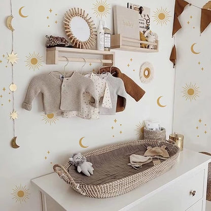 Wall Decals for Girls Bedroom Polka dot Wall Decals Vinyl Stickers Boho Girls Bedroom Floral Stickers Removable Wall Stickers Nursery Wall Decal