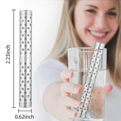 5 PACK Alkaline Water Stick PH Alkalizer Ionizer Stainless Steel Hydrogen Minerals Wand Water Purifier Filter