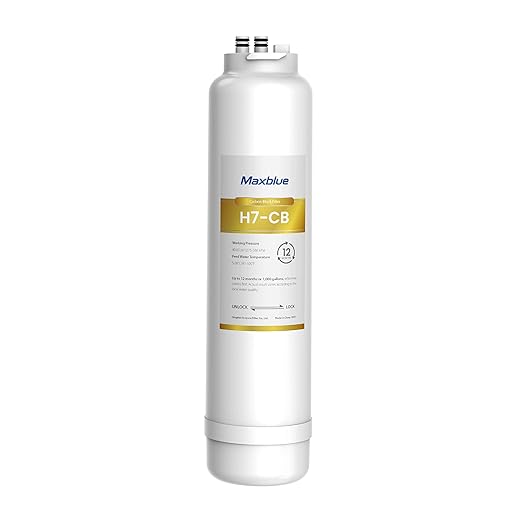 Maxblue MB-H7-CB Filter, 1-year Lifetime, Replacement for MB-H7 Reverse Osmosis System