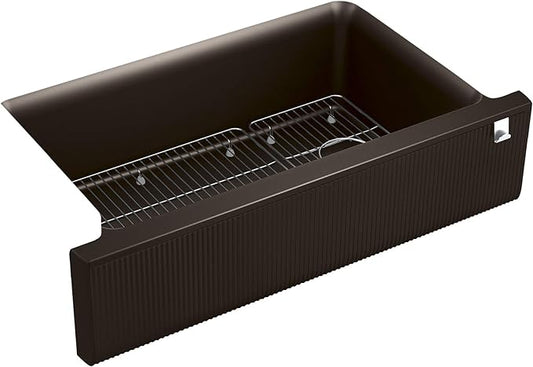 Cairn Undermount Single-bowl Farmhouse Kitchen Sink With Fluted Design