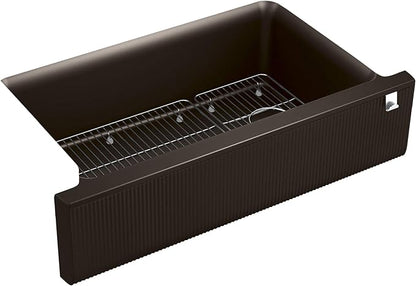 Cairn Undermount Single-bowl Farmhouse Kitchen Sink With Fluted Design