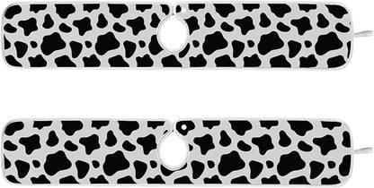 Kitchen Faucet Absorbent Mat,Cow Print Water Splash Guard for Sink, Faucet Drip Catcher Thicken Sponge Microfiber Faucet Water Catcher Mat Sink Absorbent Mat for Kitchen 30x5in 2 Pack