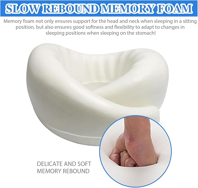 Travel Pillow, Neck Pillow, Neck Pillow for Traveling, 360° Travel Neck Pillows for Airplanes, Memory Foam Airplane Pillow, Soft Airplane Neck Pillow Stowable Travel Pillows for Airplanes