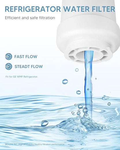 Water Filter Replacement Fit for G-E M-WF Smart-Water MWFP MWFA, GWF, HDX FMG-1, WFC1201, RWF1060, 197D6321P006 Fit for Ken-more 9991, GSE25GSHECSS, WD-F13, PC75009 (1 Filters)