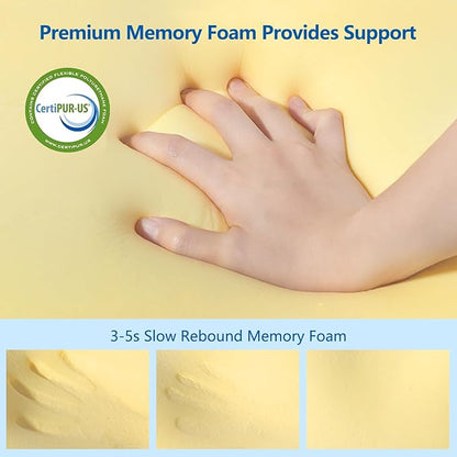 Neck Pillow Memory Foam Pillows: Cooling Cervical Pillows for Neck and Shoulder Pain - Ergonomic Orthopedic Bed Pillow for Side Back Stomach Sleepers