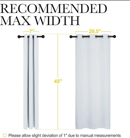 NICETOWN Room Darkening Draperies Curtains Panels, Window Treatment Thermal Insulated Grommet Room Darkening Curtains/Drapes for Bedroom (Greyish White, 2 Panels, 34 by 45)