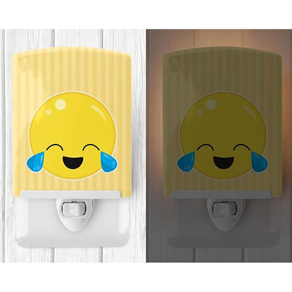 Caroline's Treasures BB8730CNL Crying Face #1 Ceramic Night Light Compact, UL-Certified, Ideal for Bedroom, Bathroom, Nursery, Hallway, Kitchen, 6x4x3, Multicolor