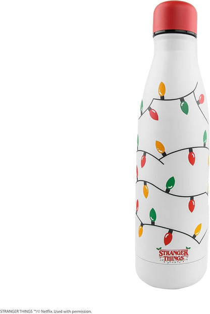 Cinereplicas Stranger Things – Insulated Bottle Christmas Garland – 500 ml – Officially Licensed