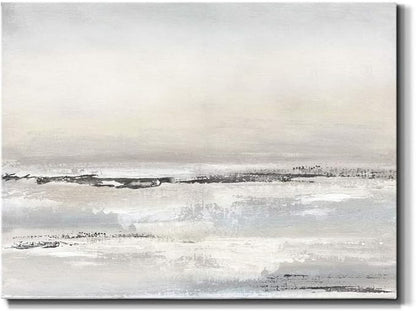 Renditions Gallery Canvas Nature Wall Art Modern Decorations Paintings Serene Winter Snow Glam Romantic Abstract Minimalist Artwork Prints for Bedroom Office Kitchen - 32"x48" LT33