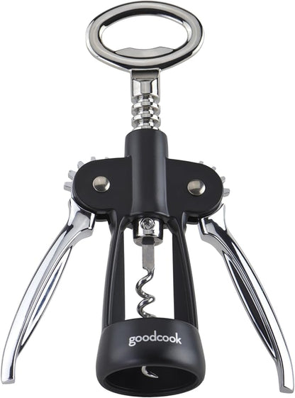 GoodCook Gourmet Deluxe Winged Corkscrew, Stainless Steel Worm, Universal Fit For All Cork Sizes